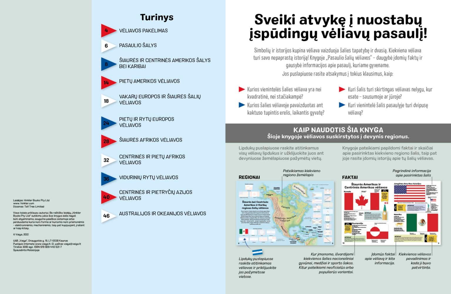 Pasaulio šalių vėliavos Lipdukų knyga vaiga lt