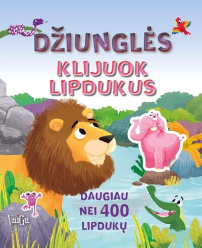 Džiunglės. Klijuok lipdukus