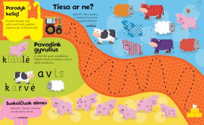 Mano pirmasis ūkis. Lipdukų ir veiklos knyga - Image 2