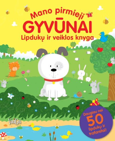 Mano pirmieji gyvūnai. Lipdukų ir veiklos knyga