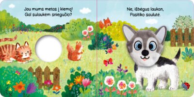 Šuniukas. Su žaisliuku ant piršto - Image 2