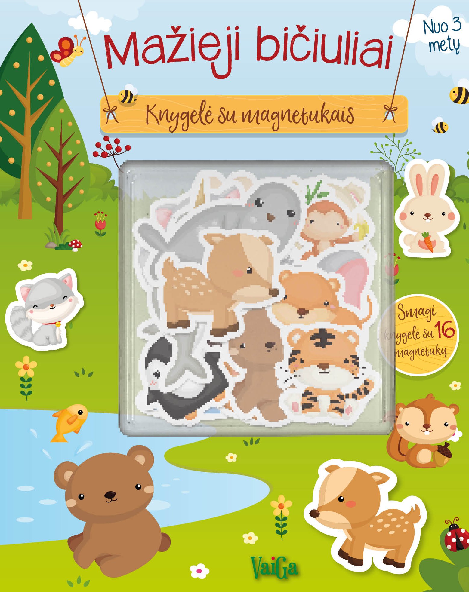 Mažieji bičiuliai. Knygelė su magnetukais