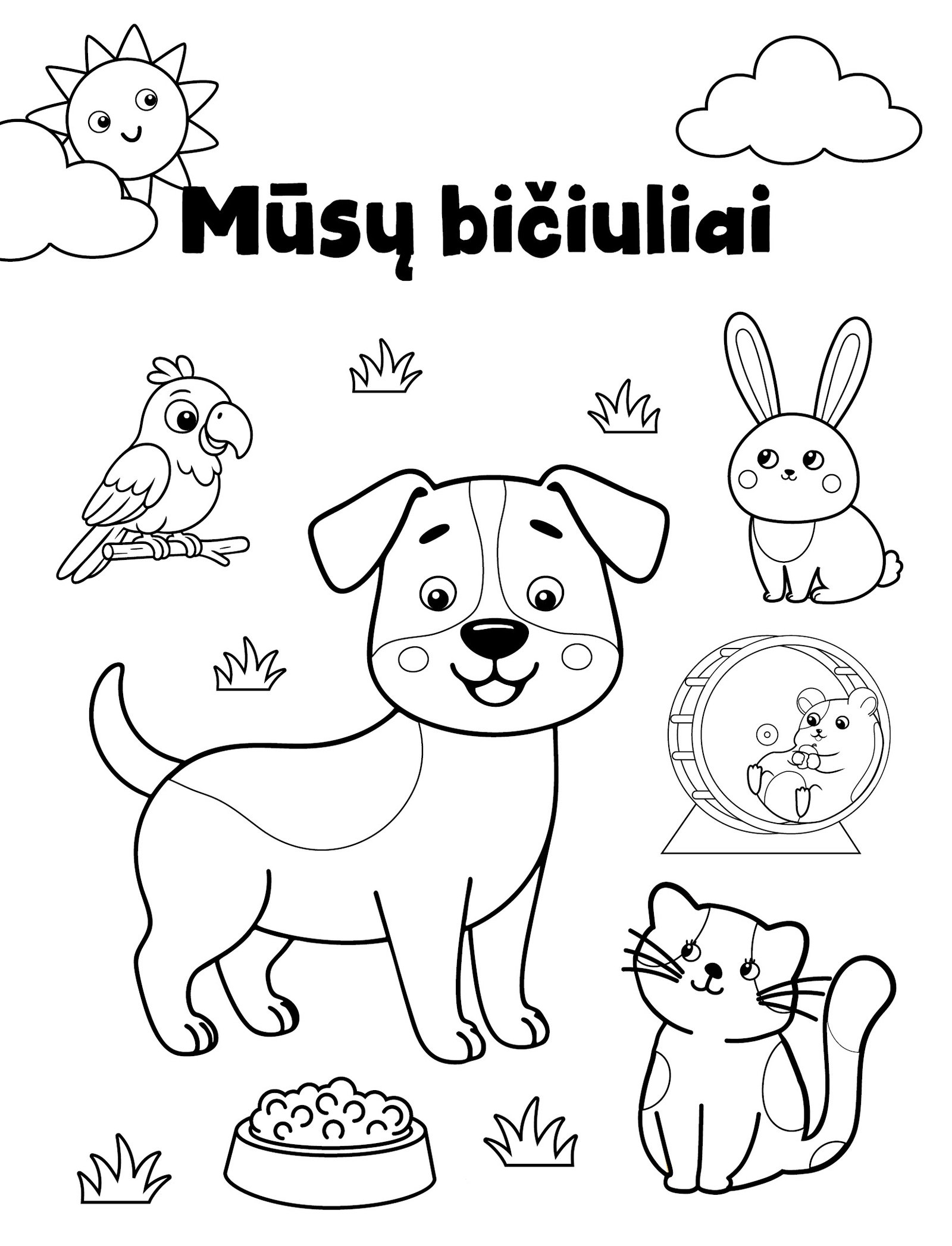 Mūsų bičiuliai. Spalvinimo rinkinys - Image 5